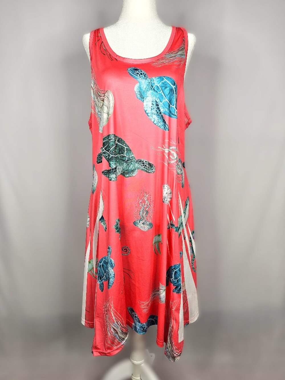 Sea Turtle | Crystal Embellished Swim Cover Up | Cruise Resort | L/XL